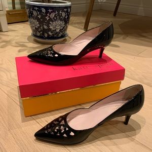 Kate Spade Sanja Black Patent Heels